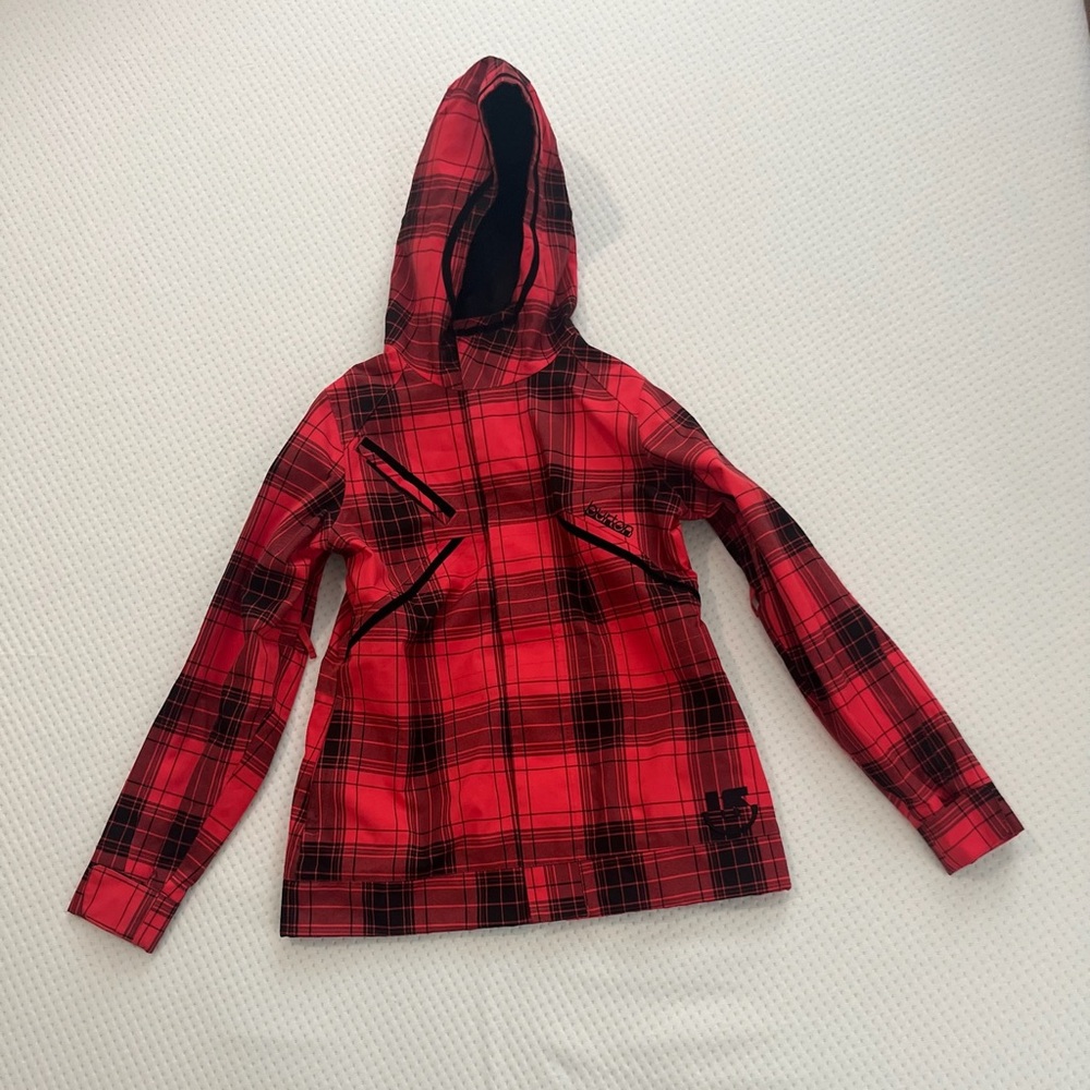 Burton Buffalo check snow jacket. women’s large.
